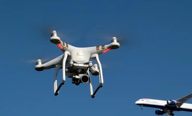 Drone was jammed and taken down near Lahore Airport, security sources