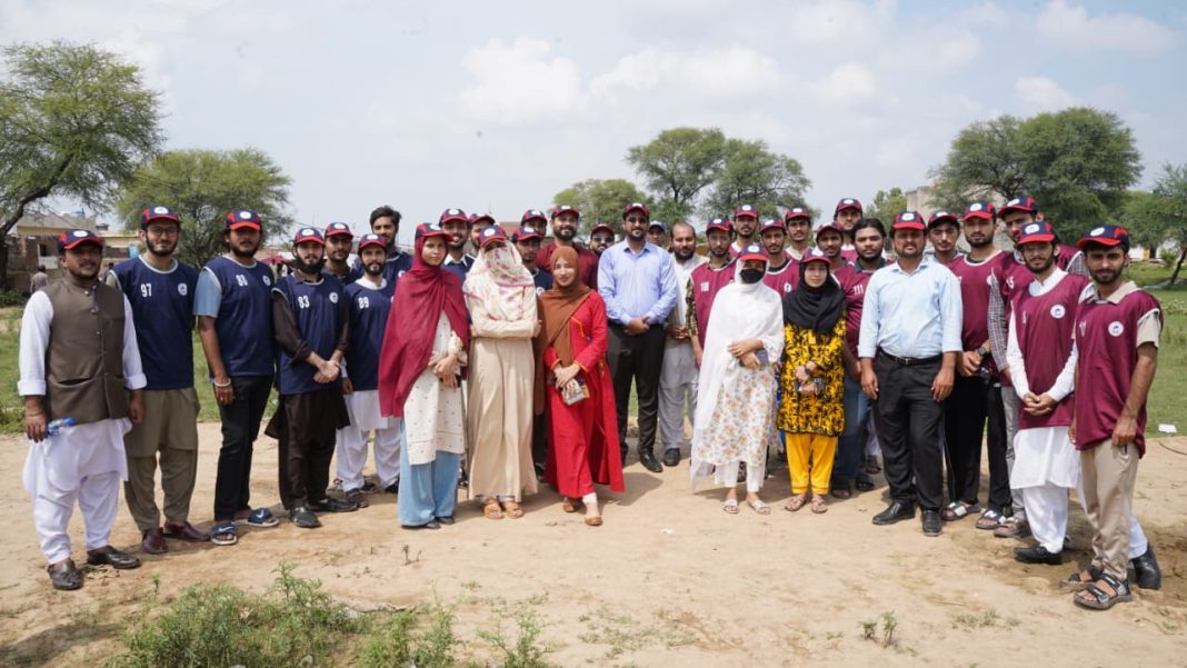 Students of Minhaj University Lahore express solidarity with flood victims of Chohang