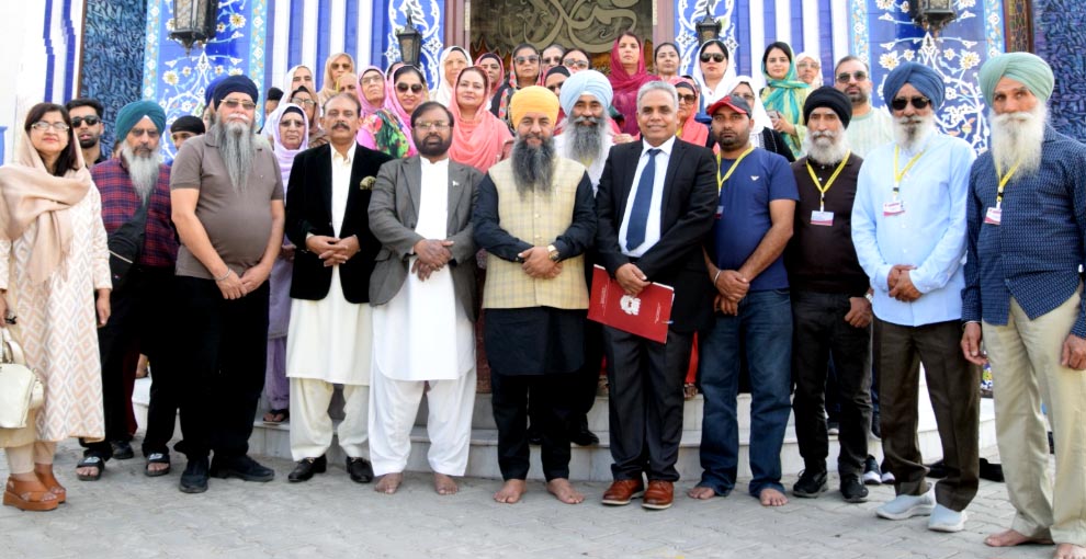 Ceremony on the occasion of Baba Guru Nanak's birth anniversary at Minhaj University Lahore