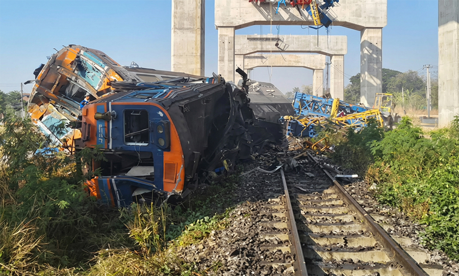 Passenger train accident in Thailand, 22 people killed, many injured