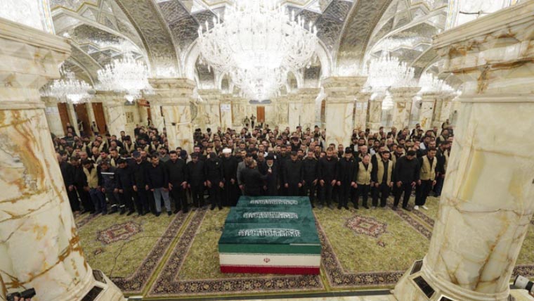 Funeral Prayers for Ayatollah Ali Khamenei Held at Imam Ali Shrine in Najaf